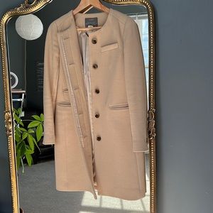 Vintage J.Crew Ladies Day Coat in camel with Italian double cloth wool. Sz 2